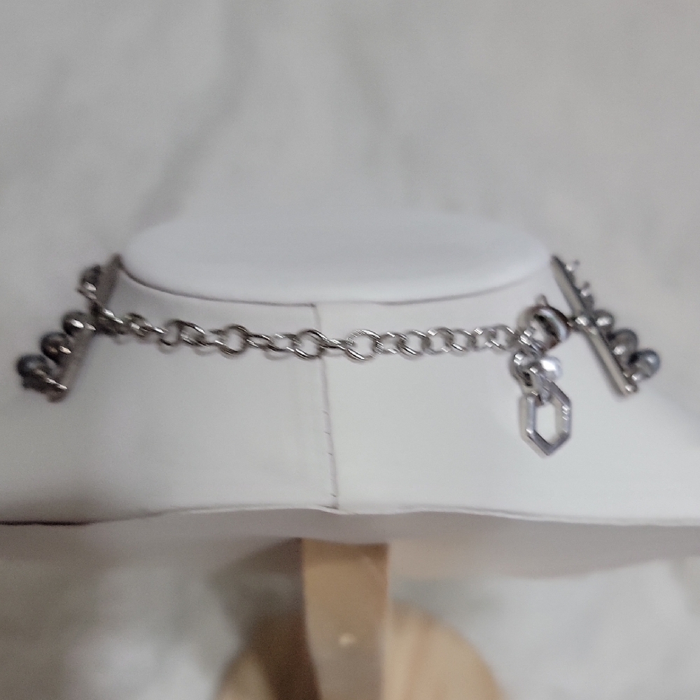 Vera Wang Silver Beaded Necklace - Picture 7 of 9